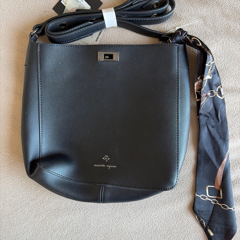 Nanette Lepore woman’s Nicola crossbody with scarf